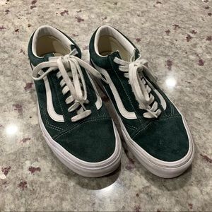 Green Old Skool Vans Size 9